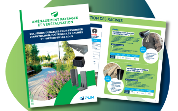 Dépliant PUM 2026 sur la gestion des eaux pluviales et les aménagements extérieurs à la suite de la commercialisation de la gamme Plantco.
