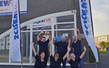 L'équipe de Screwfix France à Hazebrouck (Nord) ouvert fin juin 2026.