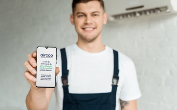 Application mobile d'Aircco, spécialiste et pure player de la pièce détachée pour le génie climatique.