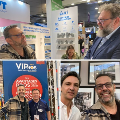 Steve Le Bris, First Plast France, Hugues Lecomte, VIPros, et Thierry Vivier, les robinets PRESTO