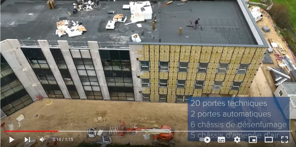 Vidéo YouTube, chantier ERP à Chartres.