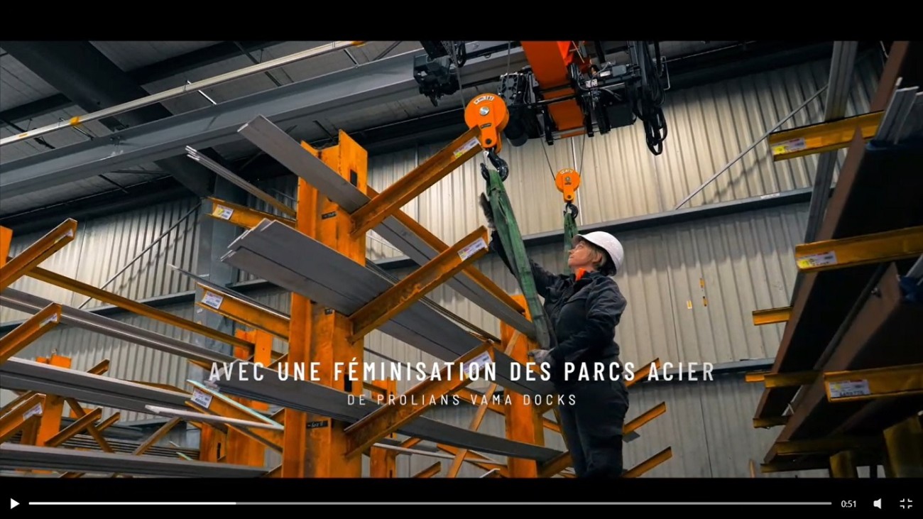 Féminisation des métiers - Parc aciers chez Prolians à La Roche-sur-Yon (85).