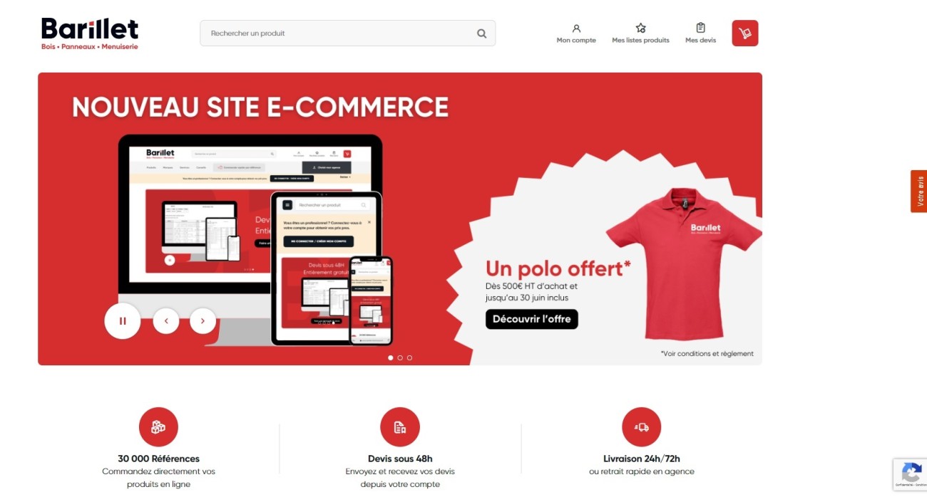 Site e-commerce Barillet.