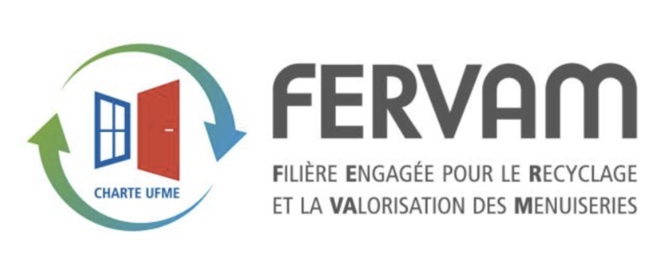 Logo de Fervam en 2021 - Filière de recyclage des menuiseries en fin de vie créée par l'UFME.