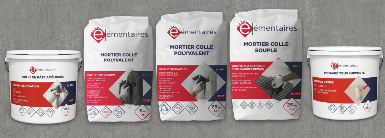 Nouvelle gamme de PMO Carrelage sous MDD "Les Élémentaires" du groupement France Matériaux.