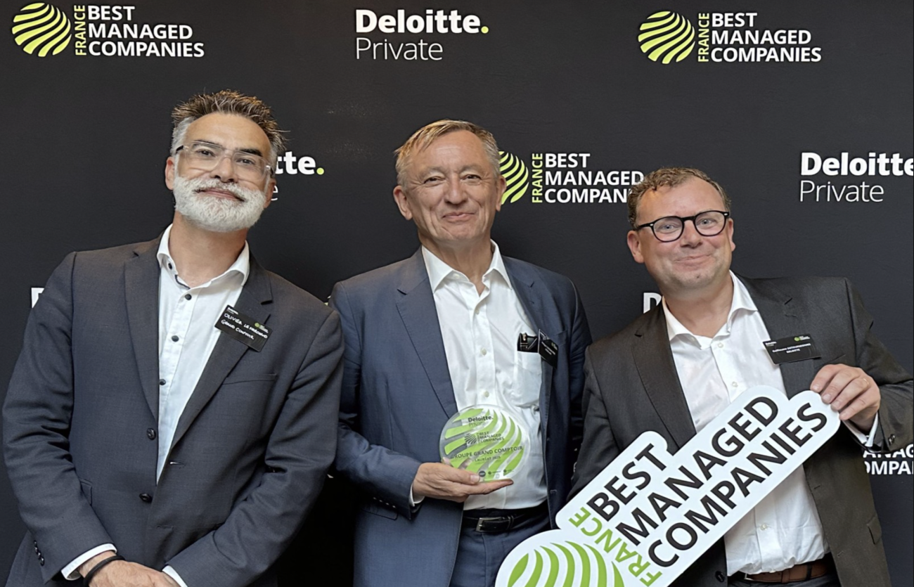 Le management du groupe Grand Comptoir reçoit le label 2025 "Best managed companies".