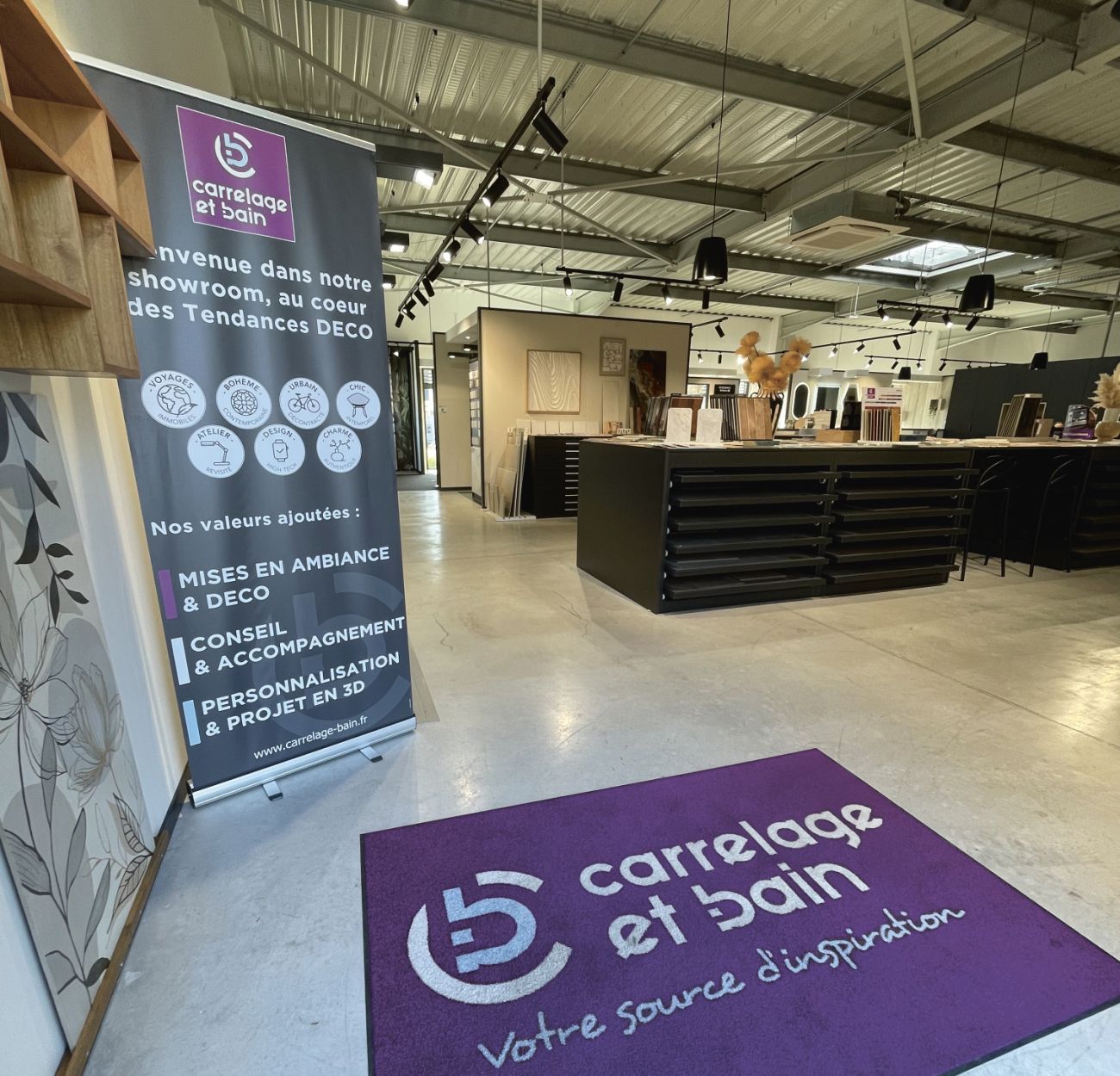 Carrélia - Nouveau showroom Carrelage et Bain d'Avignon.