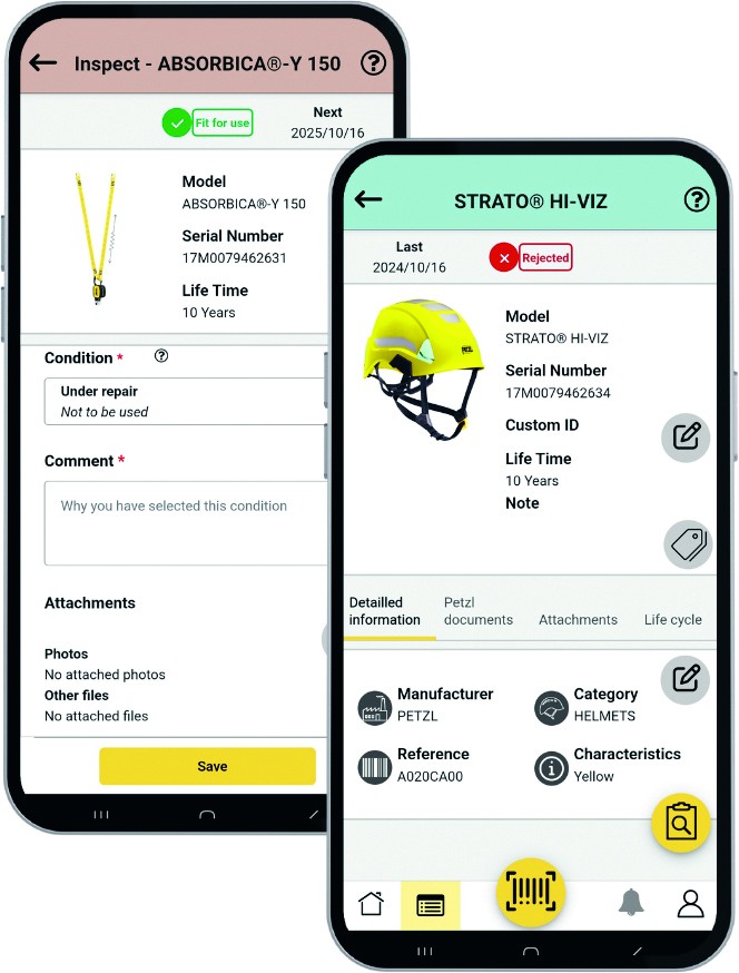 Application mobile de Petzl : l'ePPEcentre.