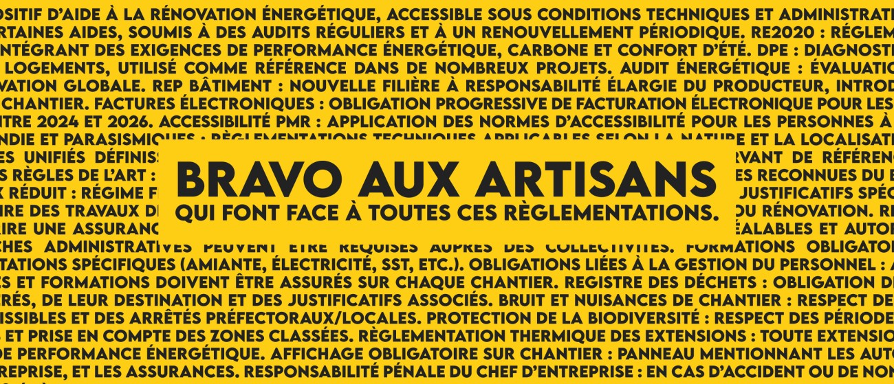 Tout Faire - Campagne de communication "Bravo aux artisans" - Artibat 2025.