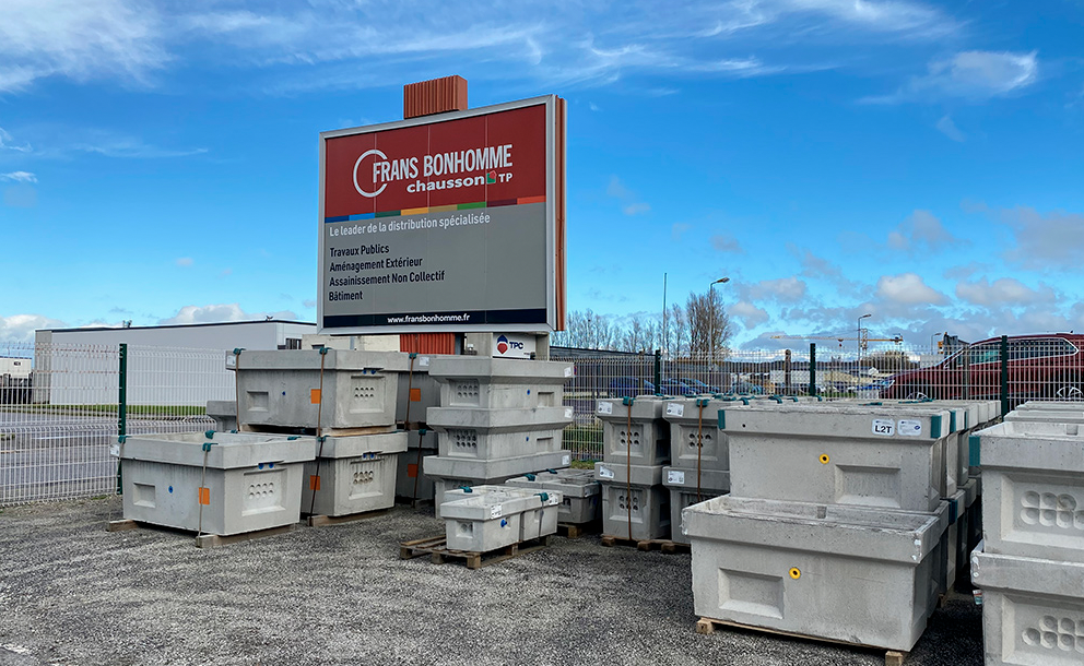 Agence Chausson Réseaux & TP, agence de Cherbourg (Manche).