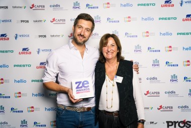 Jean-Bernard Melet et Claudine Martinez aux Ze Awards du bâtiment