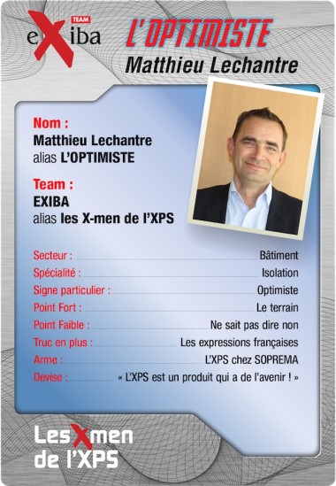 La fiche d'identité de Matthieu Lechantre, l'un des 4 X-Men de l'XPS
