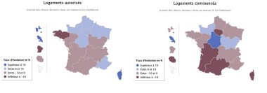 Carte de France Logement janv 2023