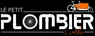 Le logo du petit plombier à vélo
