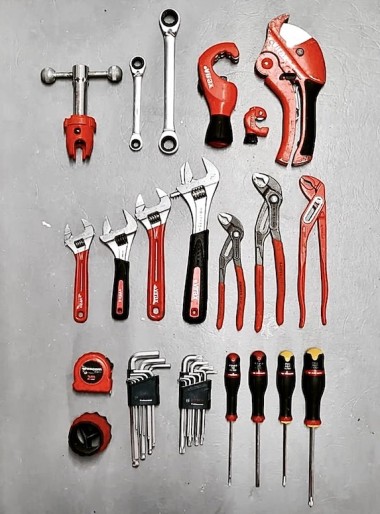 Les outils du petit plombier à vélo