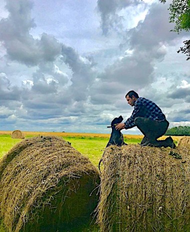 L'autre passion de Thibaut : les balades dans la nature avec son chien Oscar