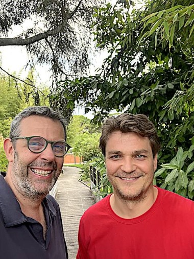 Alexei Starkov avec Denis Gentile au Parc Montfleury à Cannes