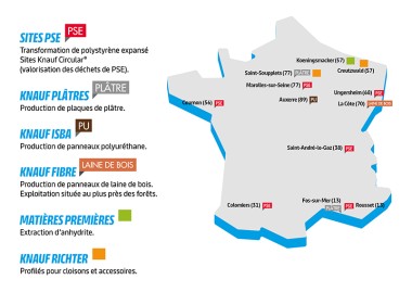 Carte France Knauf implantation