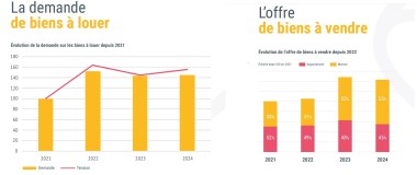 Graphe Etude Immobilier 2024 et 2025 