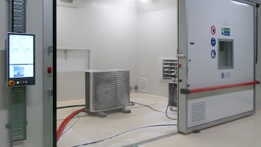 salle test pompe à chaleur