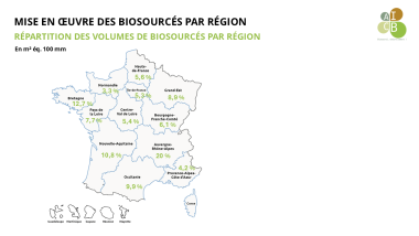 régions France matériaux biosourcés 2025
