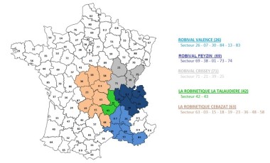 Carte d'implantation Robival.