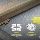 Cales et espaceurs pour terrasse bois