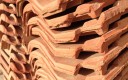 Tuiles en pile stock