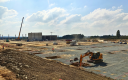 Chantier plateforme logistique Téréva, près de Laval (53).